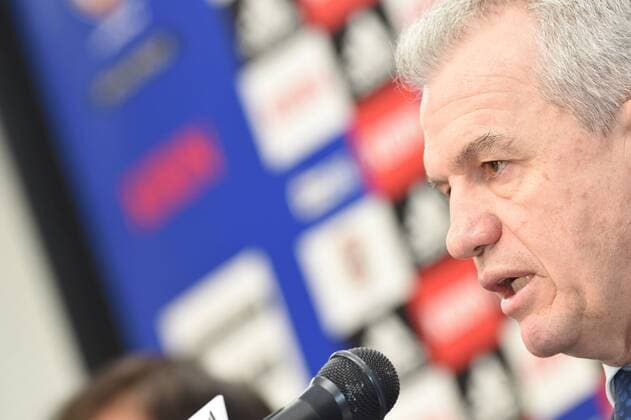 Javier Aguirre (JPN), DECEMBER 15, 2014 - Football Soccer : Japan head coach Javier Aguirre attends a press conference PK Pressekonferenz at JFA House in Tokyo, Japan. Aguirre announced the squad for the AFC Asian Cup 2015 in Australia. NoxThirdxPartyxSales.LicencexavailablexfromxthexFootballxDataxCoxonx+44x(0)x20x7864x9121.  (dlra002756)
