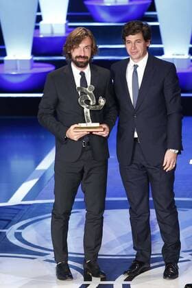 Aktuell Fußball, Italien, Preisverleihung Gran Gala del Calcio Aic in Mailand Gran Gala del Calcio AIC Juventus Turin Andrea Pirlo - Demetrio Albertini FIGC President xHOCHxZWEIx xItalyxPhotoxPressx 
