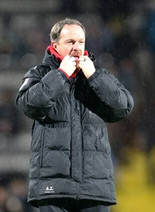 Aalen, 17.12.2014, Scholz-Arena, Fußball, 2.Bundesliga, 18. Spieltag. , VfR Aalen 1921 vs. RB Leipzig , Im Bild: Trainer Alexander Zorniger (Leipzig). ,