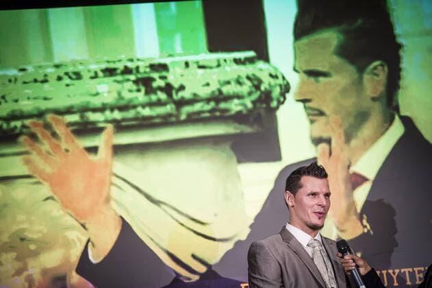 - BRUSSELS, BELGIUM: Former Red Devil Daniel Van Buyten pictured during the award ceremony for the National Trophy of Sports Merit 2014 (Trophee National du Merite Sportif - Nationale Trofee voor Sportverdienste), at the Brussels City Hall, Thursday 18 December 2014. JASPERxJACOBS  x04524813x