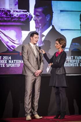 - BRUSSELS, BELGIUM: Former Red Devil Daniel Van Buyten pictured during the award ceremony for the National Trophy of Sports Merit 2014 (Trophee National du Merite Sportif - Nationale Trofee voor Sportverdienste), at the Brussels City Hall, Thursday 18 December 2014. JASPERxJACOBS  x04524817x