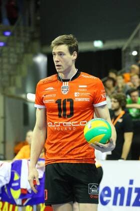 Jochen Schoeps (Asseco Resovia Rzeszow), Kapitaen der Deutschen Nationalmannschaft, spielt in Polen , Berlin Recycling Volleys vs. Asseco Resovia Rzeszow , Herren, Volleyball, Champions League, 18.12.2014 , EP_MHT