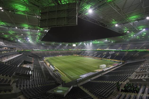 Borussia Mönchengladbach 17.12.2014 Allgemein, leeres Stadion im Borussia-Park, Borussia Park Mönchengladbach