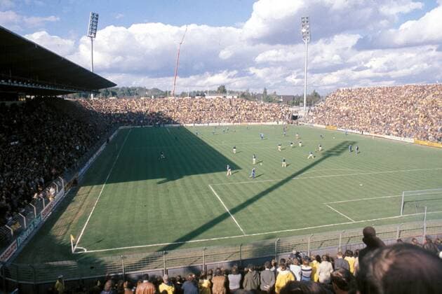 Stadion am Bökelberg in Mönchengladbach, Heimspielstätte der Borussia