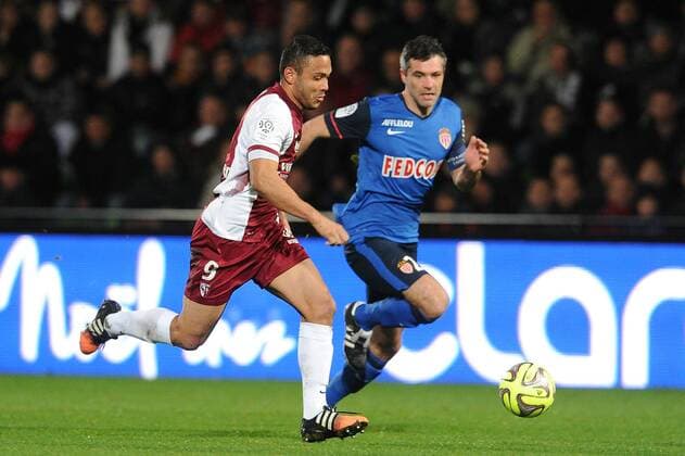 Falcon (Metz) Jeremy Toulalan (Monaco) FOOTBALL : Metz vs Monaco - Ligue 1 - 20 12 2014 N.LeGouic FEP Panoramic 
