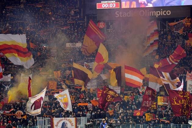 As Roma 20 12 2014 - campionato di calcio serie A AS Roma - foto AntonelloxSammarco Image nella foto: tifosi Roma 