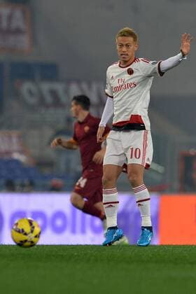 Keisuke Honda Milan. Roma 20-12-2014 Stadio Olimpico. Football Calcio 2014 2015 Serie A. AS Roma - AC Milan. Foto AntoniettaxBaldassarre Insidefoto AntoniettaxBaldassarre