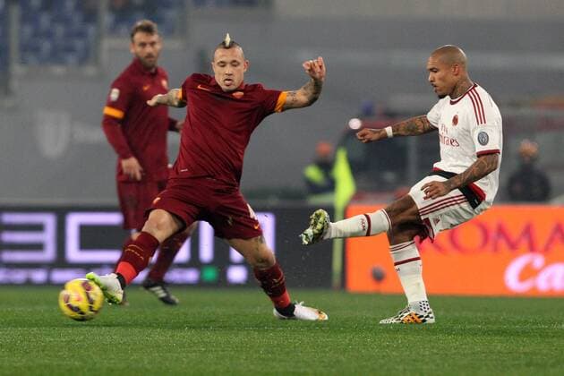 Radja Nainggolan Roma, Nigel De Jong Milan Roma 20-12-2014 Stadio Olimpico Football Calcio 2014 2015 Serie A AS AS Roma - AC Milan Foto LucaxPagliaricci Insidefoto lucaxpagliaricci