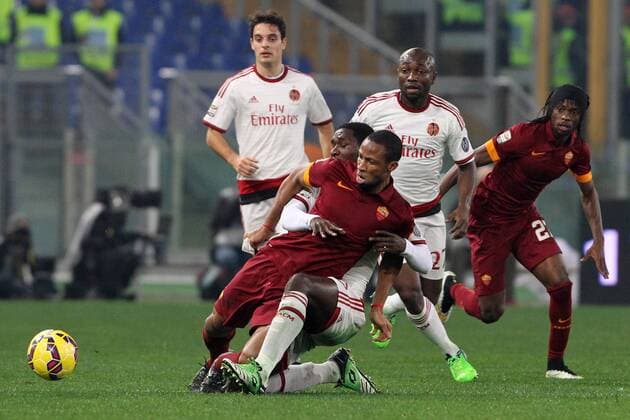 Seydou Keita Roma, Cristian Zapata Milan Roma 20-12-2014 Stadio Olimpico Football Calcio 2014 2015 Serie A AS AS Roma - AC Milan Foto LucaxPagliaricci Insidefoto lucaxpagliaricci
