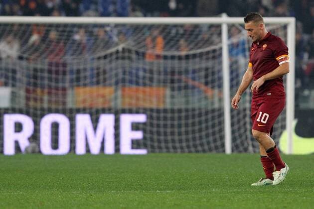 Francesco Totti Roma Dejection Roma Roma 20-12-2014 Stadio Olimpico Football Calcio 2014 2015 Serie A AS Rom vs AC Mailand lucaxpagliaricci