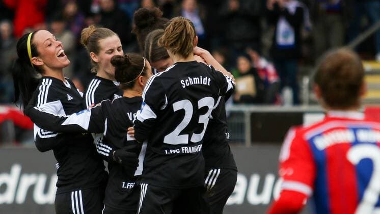 Torjubel 1. FFC Frankfurt, Fussball, DFB-Pokal der Frauen, 1. FFC Frankfurt - FC Bayern München, xozx