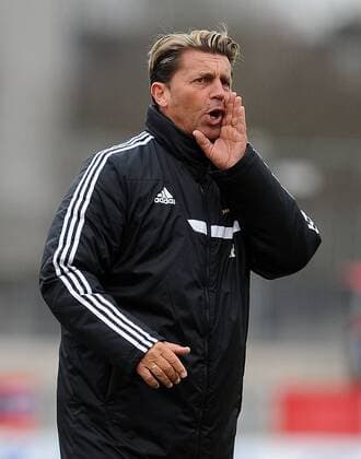 21.12.2014, xnrx, Fussball DFB Pokal Damen, 1.FFC Frankfurt - FC Bayern Muenchen, v.l. Trainer Colin Bell (1.FFC Frankfurt)