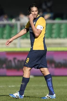 Db Verona 21 12 2014 - campionato di calcio serie A Hellas Verona vs AC Chievo Verona: Luca Toni 