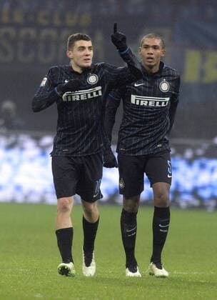 Aktuell Fußball, Italien, Serie A, Inter Mailand - Lazio Rom IPP20141221 Football - soccer: Serie A, Inter Mailand - Lazio Rom, mateo kovacic, Juan Jesus xHOCHxZWEIx xItalyxPhotoxPressx 