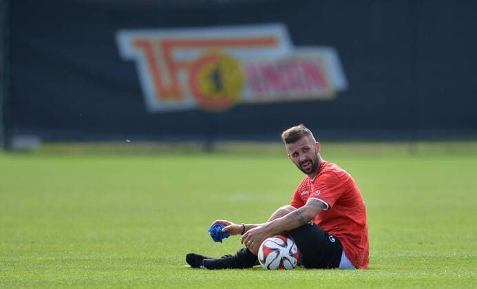 Fussball, Herren, 2. Bundesliga, Saison 2014 2015, 1. FC Union Berlin, Training, Benjamin Köhler (1. FC Union), 13.08. 2014,