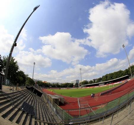 Fußball, Stadiongeschichte SC Fortuna Köln Fortuna Köln Fussball 3. Liga Saison 2014 2015 Südstadion Köln Datum: 26.07.2014 Umbau Südstadion