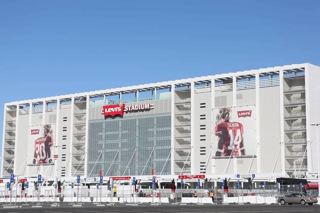 December 30, 2014: An exterior view of Levi s Stadium prior to the start of the Foster Farms Bowl game between the Maryland Terrapins and the Stanford Cardinal in Santa Clara, California. NCAA College League USA Football 2014: Foster Farms Bowl Maryland vs Stanford DEC 30 - ZUMAc04_