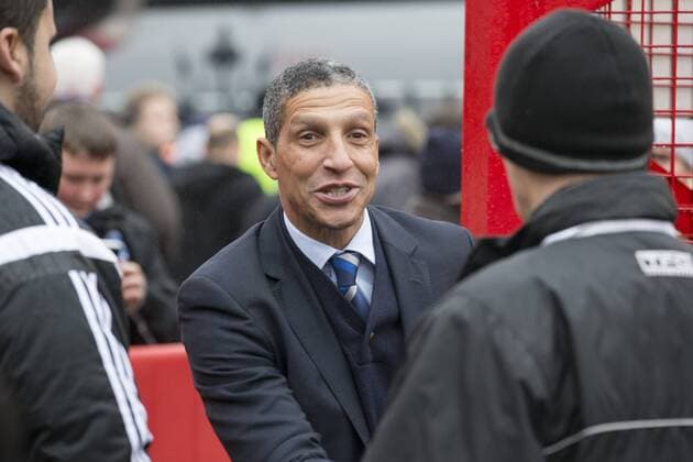 FuÃŸball, Trainerhistorie Brentford FC von 1903 bis heute 03.01.2015. London, England. FA Cup 3rd Round. Brentford versus Brighton and Hove Albion. Brighton &amp; Hove Albion FC newly appointed Manager Chris Hughton arrives at the stadium. xAlxFiorix  ActionPlus11586312