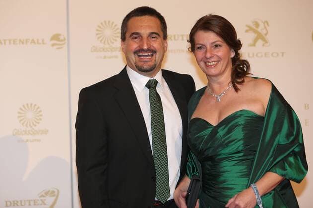 Georg Hackl (ehemals Rodeln) und Gisela Seidel, GER, bei Sportler des Jahres 2014 in Baden-Baden; 21 12 2014 -