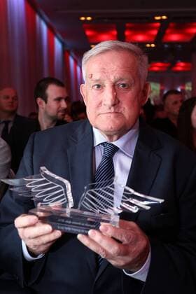 Zagreb, Croatia 03.01.2015., Zagreb, Croatia - In the Matis hall was held awards ceremony Fiery wings. The trophy that fans of Croatian football team awarded the heartiest national team Nationalteam player. Zorislav Srevric, soccer coach.  AntoxMagzan PIXSELL