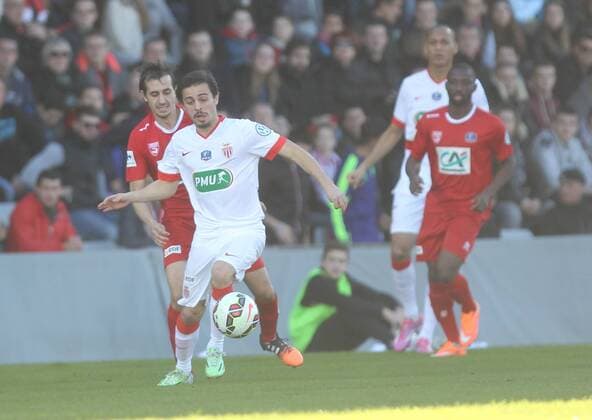 BENARDO DEVANT HAREK FOOTBALL COUPE DE FRANCE 32EME FINALE NIMES - MONACO AlexandreDimou Panoramic 