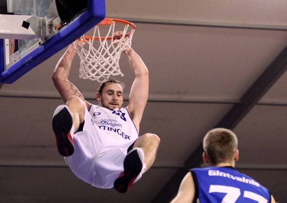 GER, Basketball, Rockets Gotha vs Science City Jena 03.01.2015, Gotha, Blaue Hölle, GER, Basketball, 2.Bundesliga, Pro A Oettinger Rockets Gotha vs Science City Jena im Bild Marco Völler (Gotha)