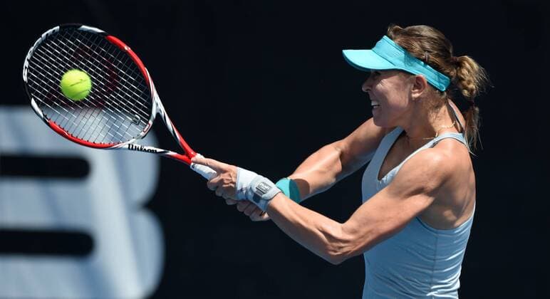 06.01.2015. Auckland, New Zealand. ASB Classic WTA Tennis Damen International. Czech Republic s Lucie Hradecka in action during her first round singles match on Day 2 at the ASB Classic WTA International. xAndrewxCornagax xwwnzx  ActionPlus11587386