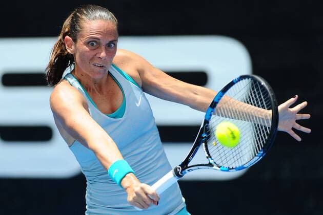 06.01.2015. Auckland, New Zealand. ASB Classic WTA Tennis Damen International. Roberta Vinci of Italy during Day 2 of the ASB Classic Women s International. xChrisxSymesx  ActionPlus11587397