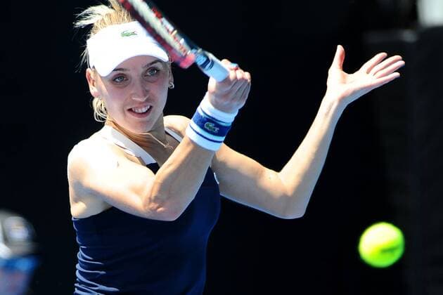 06.01.2015. Auckland, New Zealand. ASB Classic WTA Tennis Damen International. Elena Vesnina from Russia during Day 2 of the ASB Classic Women s International. xChrisxSymesx  ActionPlus11587402