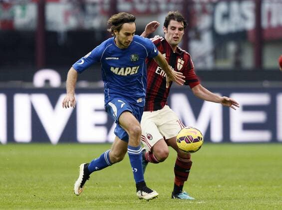 Aktuell Fußball, Italien, Serie A, AC Mailand - Sassuolo Calcio Serie A AC Milan - US Sassuolo Calcio Simone Missiroli-Andrea Poli 