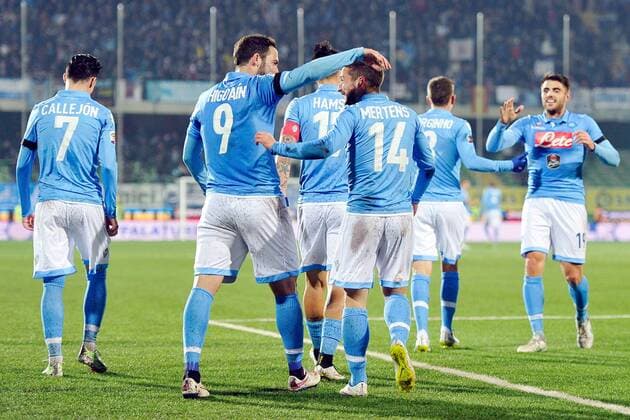 Serie A, AC Cesena - SSC Neapel Torjubel Gonzalo Higuain 
