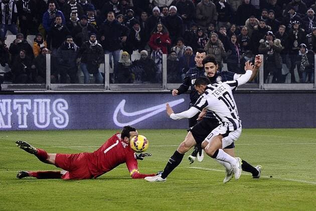 Serie A, Juventus Turin - Inter Mailand Carlos Tevez 
