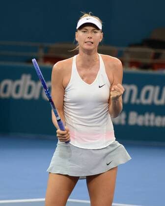 Maria Sharapova (RUS) macht die Faust und jubelt. Brisbane International 2015, Brisbane, Australien