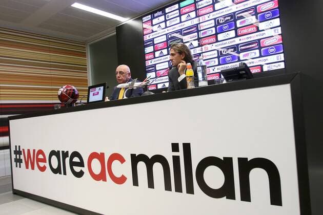 ADRIANO GALLIANI, ALESSIO CERCI MILAN 2014-15 PRESENTAZIONE ALESSIO CERCI