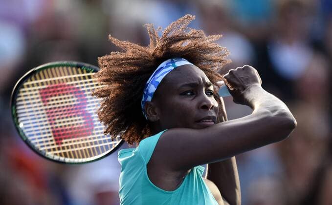 08.01.2015. Auckland, New Zealand. USA s Venus Williams in action on Quarter Finals day at the ASB Classic WTA Tennis Damen International. ASB Tennis Centre, Auckland, New Zealand. xAndrewxCornagax  ActionPlus11587736