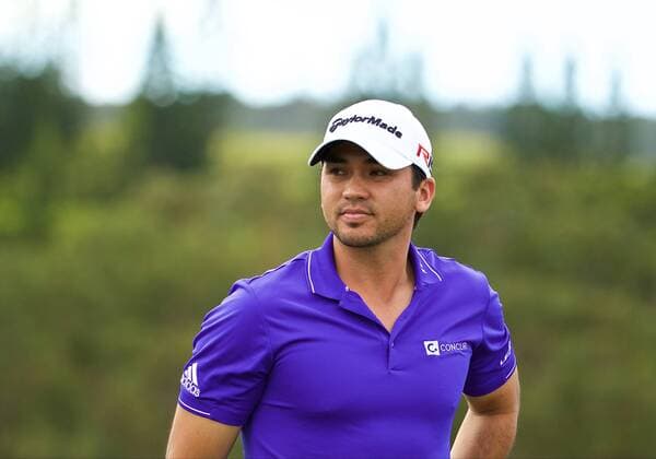 January 08 2015: Jason Day looks on after finishing number nine during the Pro-Am for the Hyundai Tournament of Champions at Kapalua Plantation Course on Maui, HI. GOLF: JAN 08 PGA Golf Herren - Hyundai Tournament of Champions - Pro-AM Icon150108016 EDITORIAL USE ONLY