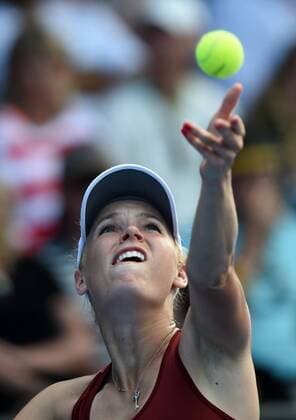 09.01.2015. Auckland, New Zealand. ASB Classic WTA Tennis Damen International. Denmark s Caroline Wozniacki during Semi Finals day at the ASB Classic WTA International. xAndrewxCornagax xwww.photosport.co.nzx  ActionPlus11587869