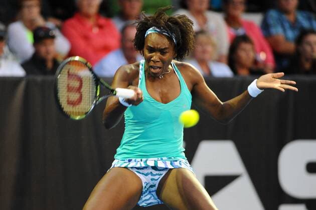 09.01.2015. Auckland, New Zealand. ASB Classic WTA Tennis Damen International. Venus Williams of the USA during her Semi Finals match of the ASB Classic Women s International. xChrisxSymesx  ActionPlus11587899