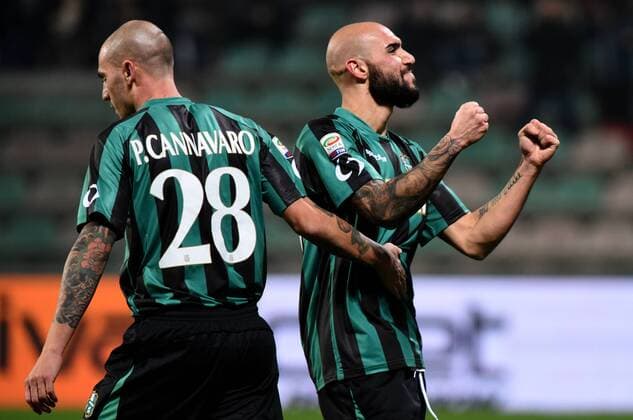 IPP20150110 Football - soccer: Serie A, Sassuolo Calcio - Udinese Calcio, Paolo Cannavaro, Simone Zaza xHOCHxZWEIx xItalyxPhotoxPressx 