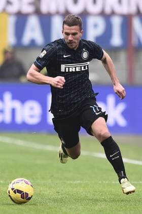 Milano 11 01 2015 - Serie A Inter Mailand vs. Genoa CFC: Lukas Podolski 