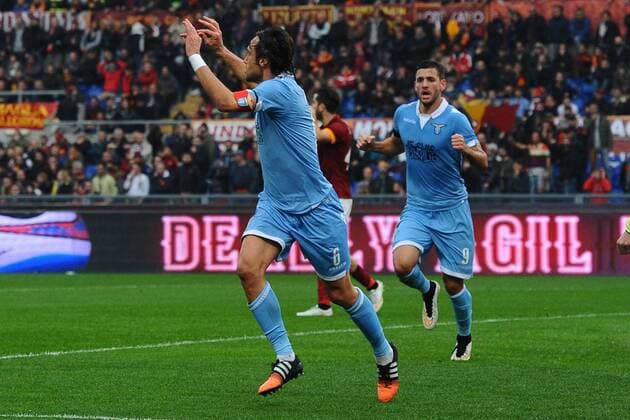 Roma 11 01 2015 - Serie A AS Roma vs. Lazio Roma: Stefano Mauri 