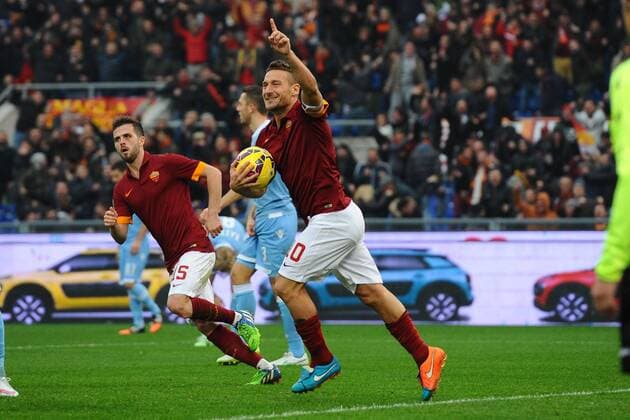Roma 11 01 2015 - Serie A AS Roma vs. Lazio Roma: Francesco Totti 
