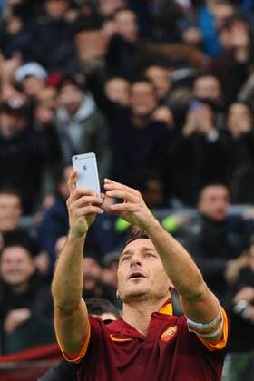 Roma 11 01 2015 - Serie A AS Roma vs. Lazio Roma: Francesco Totti 