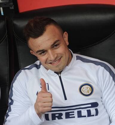Aktuell Fußball, Italien, Serie A, Inter Mailand - CFC Genua 1893 MILANO 11 01 2015 - CAMPIONATO DI CALCIO SERIE A - INTER MAILAND vs CFC GENUA 1893 FC - XHERDAN SHAQIRI -  x