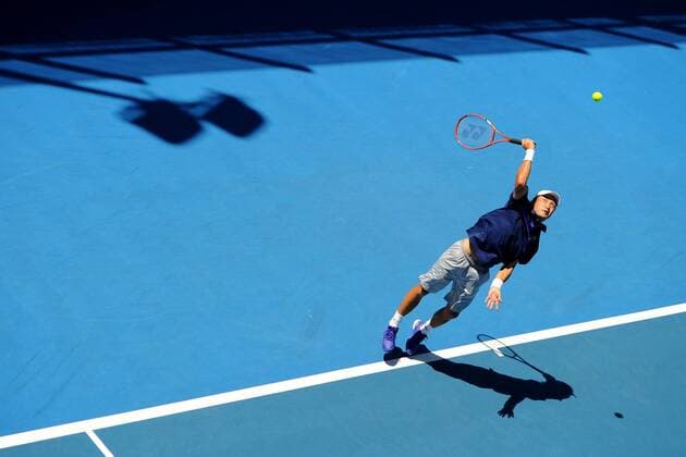 13.01.2015. Auckland, New Zealand. Go Soeda from Japan during his singles match at the Heineken Open. ASB Tennis Centre, Auckland, New Zealand. Tuesday 13 January 2015. xChrisxSymesx  ActionPlus11588967