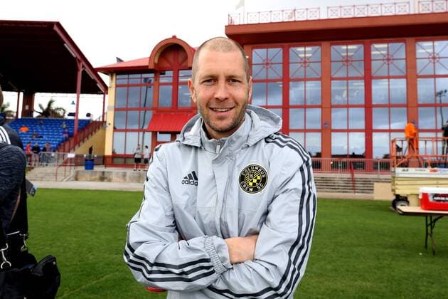 11 January 2015: Columbus Crew head coach Gregg Berhalter. The 2015 MLS Fussball Herren USA Player Combine was held on the cricket oval at Central Broward Regional Park in Lauderhill, Florida. SOCCER: JAN 11 MLS Player Combine Icon918150111016 EDITORIAL USE ONLY