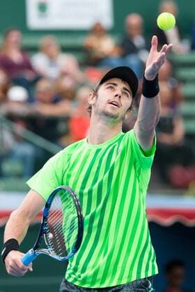 January 15, 2015: Jordan Thompson (AUS) in action on day 3 of the 2015 Kooyong Classic tournament at the Kooyong Lawn Tennis Club in Melbourne, Australia. Tennis 2015: Kooyong Classic JAN 15 - ZUMAc04_