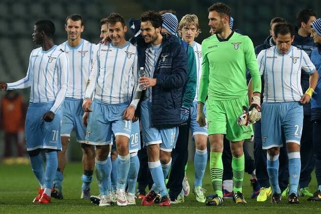 Miroslav Klose Lazio, Marco Parolo Lazio, Coppa Italia FC Turin - Lazio Rom MarcoxBertorello