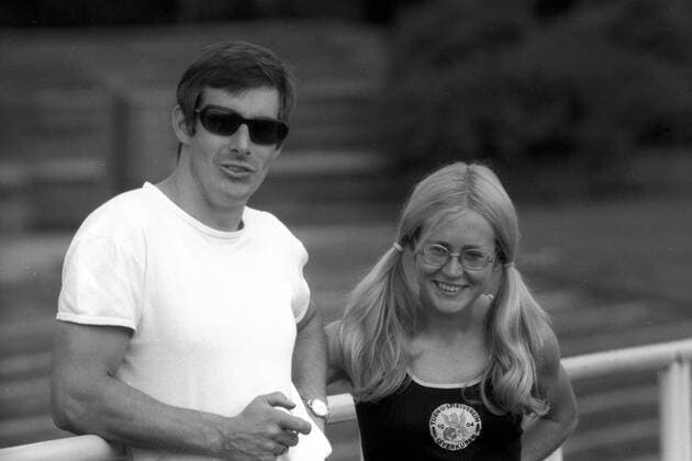 Ellen Tittel und Trainer Gerd Osenberg (beide BR Deutschland)
