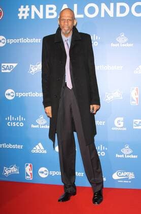 BA Global Games Tip Off Party London, UK. Kareem Abdul-Jabbar at NBA Basketball Herren USA Global Games Tip Off Party at Millbank Tower, London on January 14th 2015. LMK73-50387-150115 